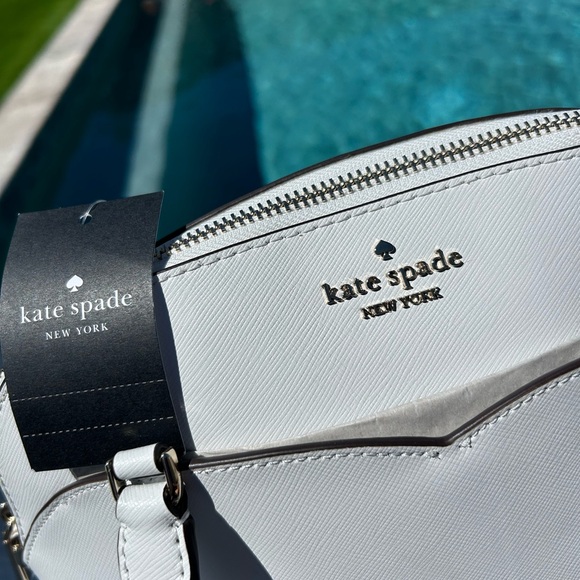 KATE SPADE ♠️White Dove Dome Payton Satchel | Leather, Convertible - Picture 7 of 17